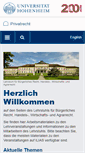 Mobile Screenshot of privatrecht.uni-hohenheim.de