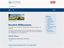 Tablet Screenshot of privatrecht.uni-hohenheim.de
