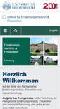 Mobile Screenshot of ernaehrungsmed-praev.uni-hohenheim.de