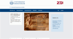 Desktop Screenshot of fsagrar.uni-hohenheim.de