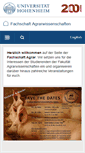 Mobile Screenshot of fsagrar.uni-hohenheim.de