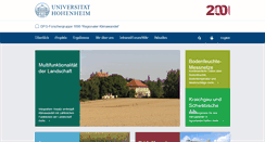 Desktop Screenshot of klimawandel.uni-hohenheim.de