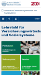 Mobile Screenshot of insurance.uni-hohenheim.de
