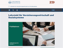 Tablet Screenshot of insurance.uni-hohenheim.de