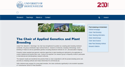 Desktop Screenshot of plant-breeding.uni-hohenheim.de