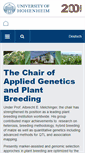 Mobile Screenshot of plant-breeding.uni-hohenheim.de