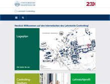 Tablet Screenshot of controlling.uni-hohenheim.de