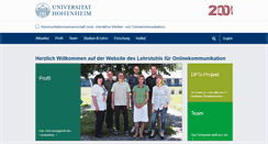 Desktop Screenshot of online.uni-hohenheim.de