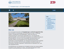 Tablet Screenshot of apo.uni-hohenheim.de