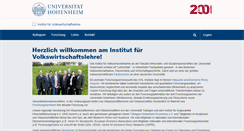 Desktop Screenshot of economics.uni-hohenheim.de