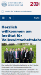 Mobile Screenshot of economics.uni-hohenheim.de